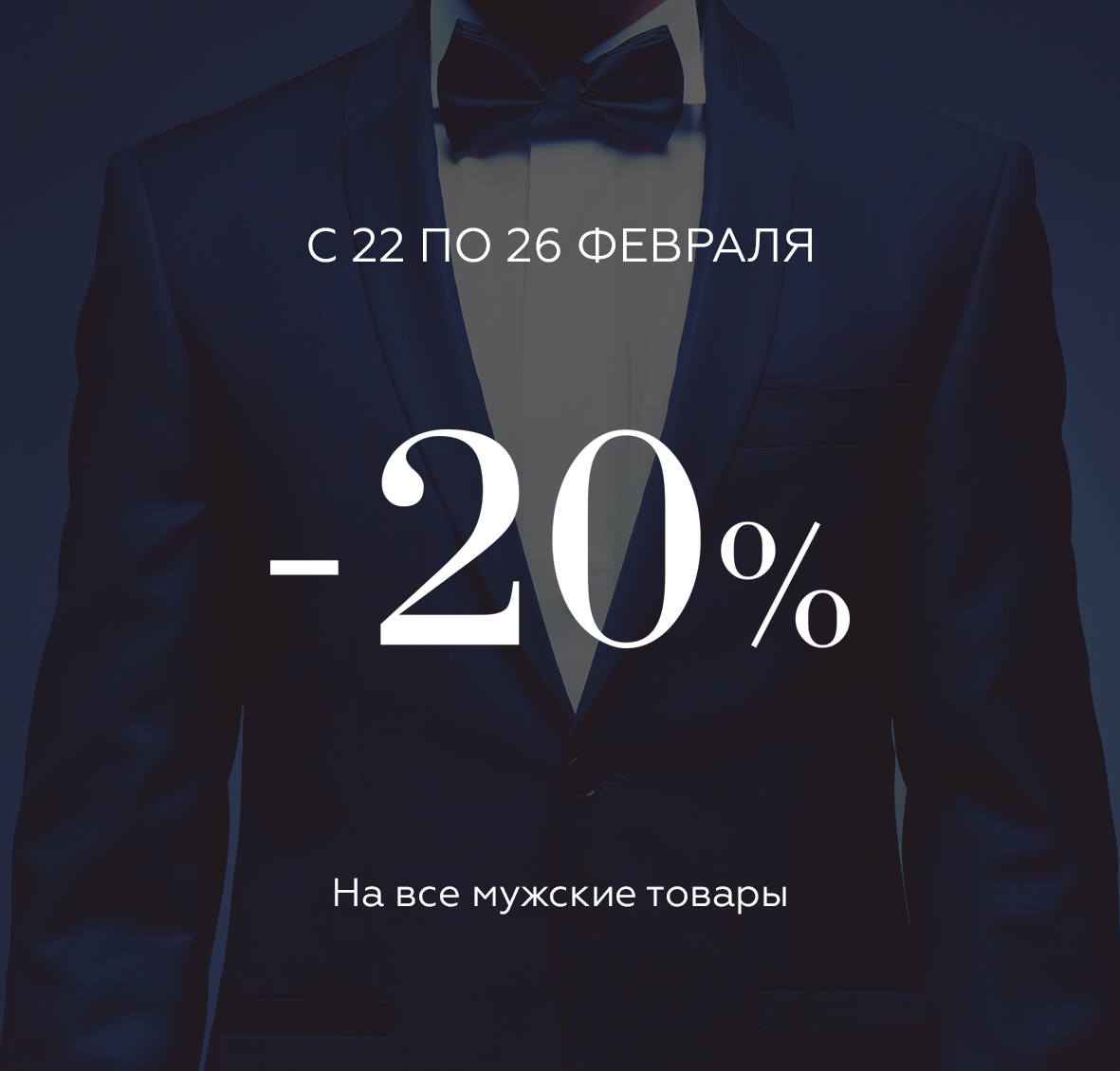 Праздничная скидка -20% 