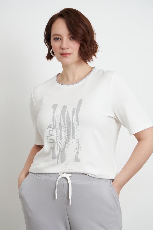 Футболка Lebek с принтом