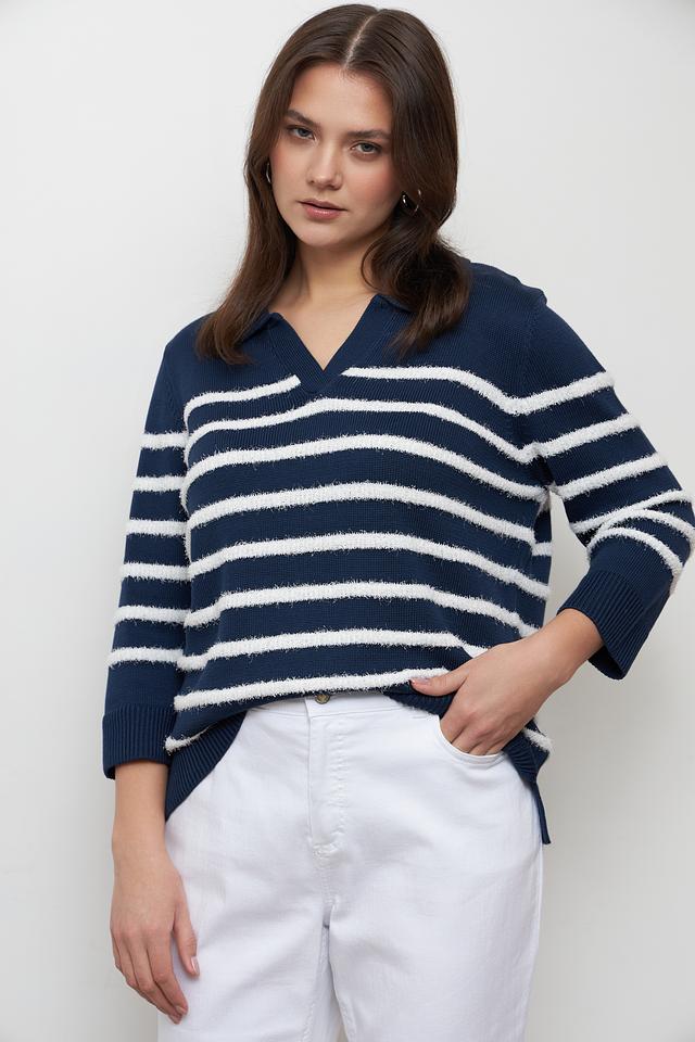 Пуловер Rabe collection в полоску