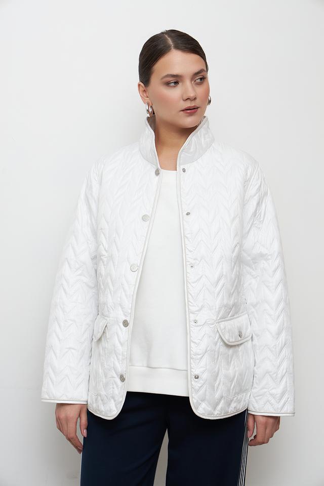 Куртка Lebek стеганая белая