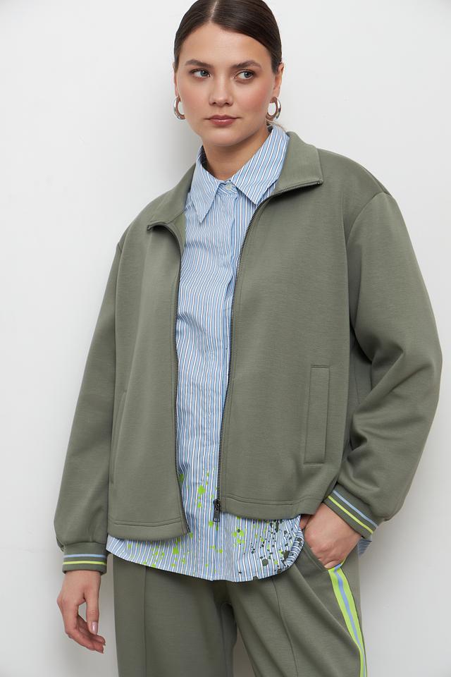 Жакет Lecomte оливковый