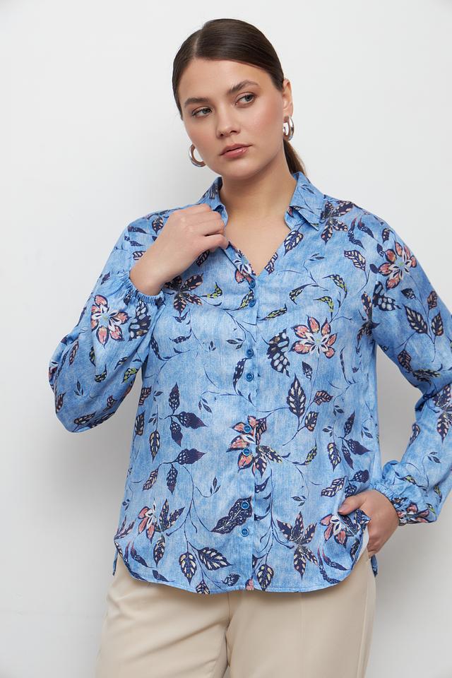 Блуза Bianca с цветочным принтом