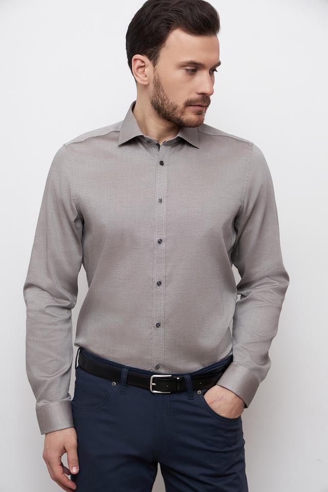 Рубашка Venti серая приталенная