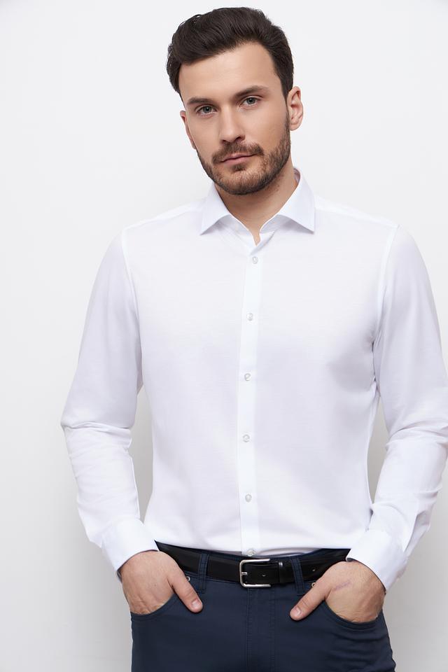 Рубашка Venti Slim Fit белая