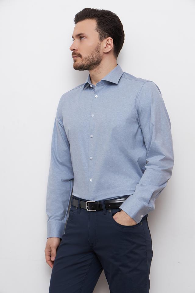 Рубашка Venti голубая приталенная