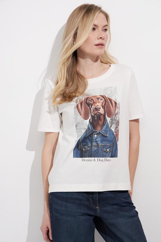 Футболка Betty Barclay с принтом собаки