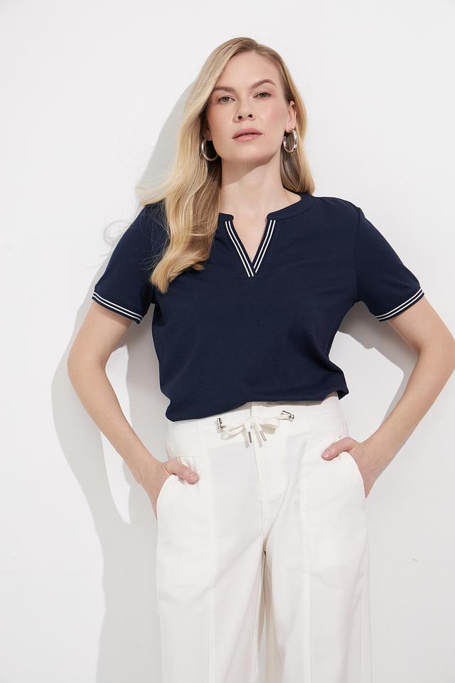 Футболка Olsen с вышивкой синяя