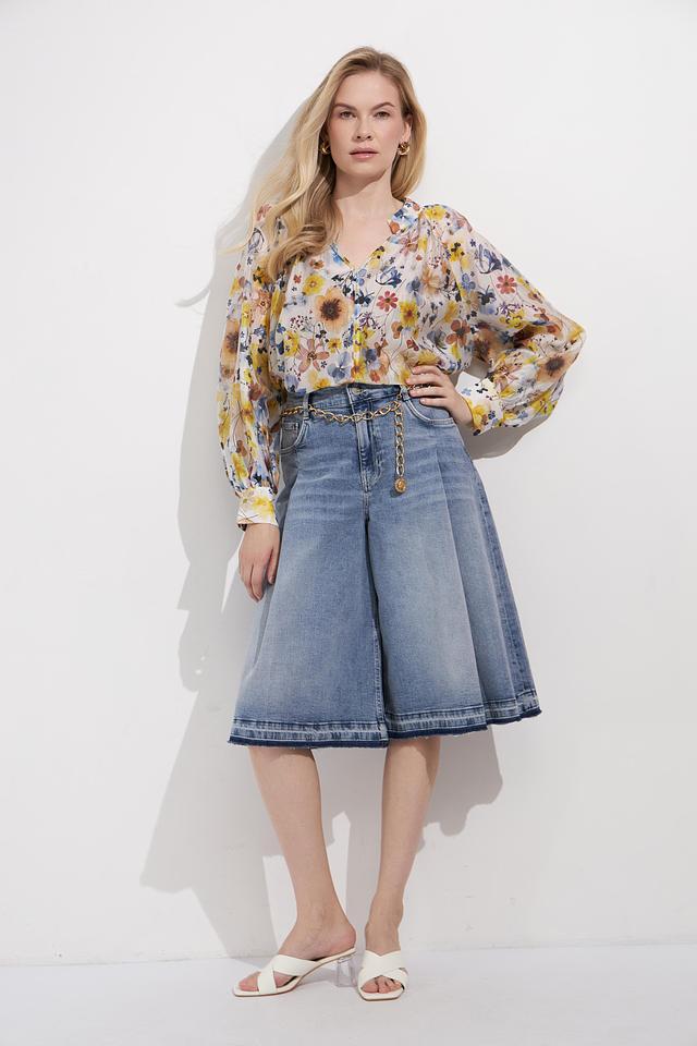 Шорты Lecomte джинсовые с вышивкой