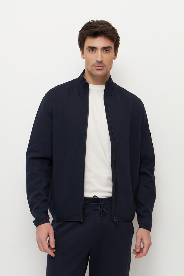 Кардиган Bugatti темно-синий с отделкой