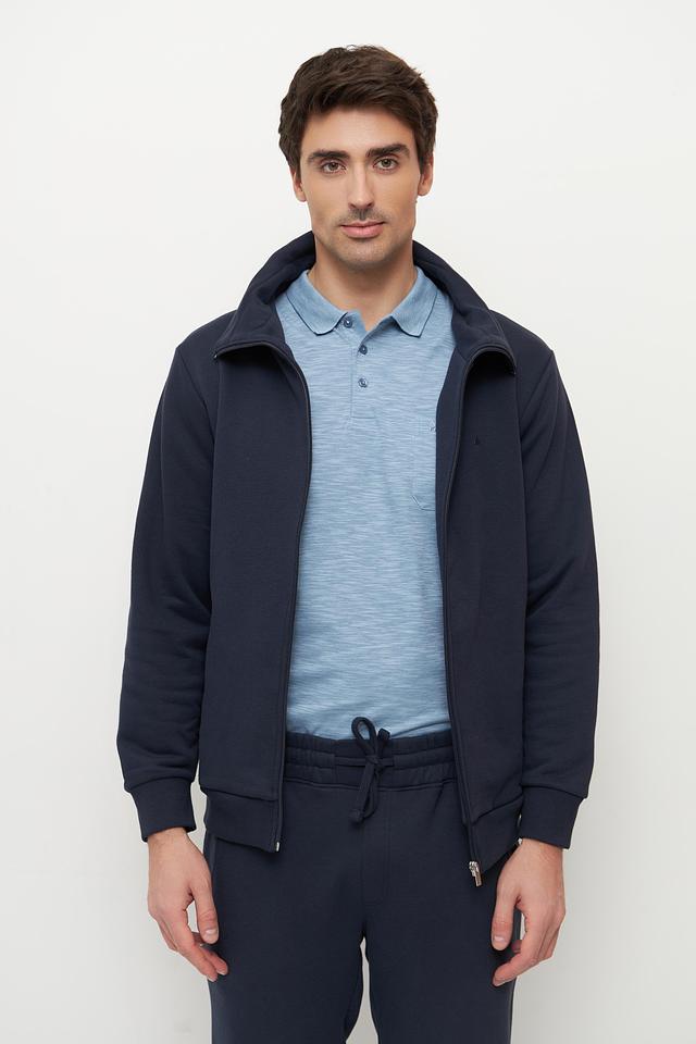 Кардиган Ragman на молнии тёмно-синий