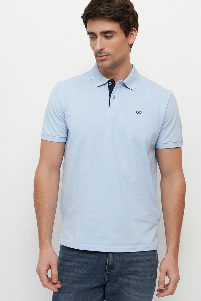 Поло Tom Tailor голубое