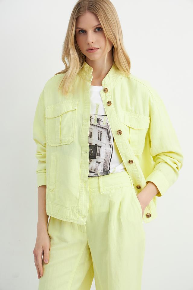 Жакет Catnoir лайм с карманами