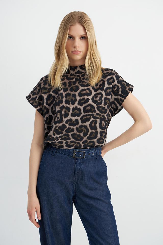 Блуза Catnoir с леопардовым принтом