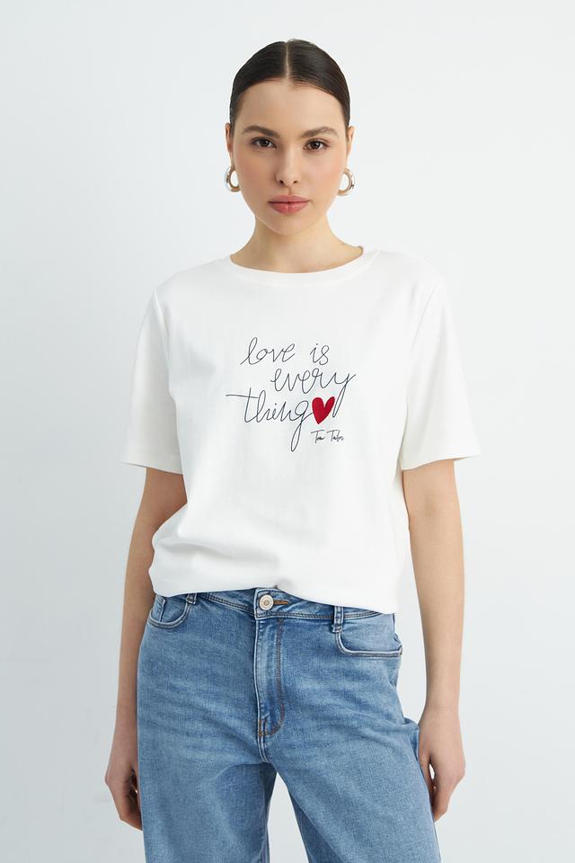Футболка Tom Tailor с принтом Love