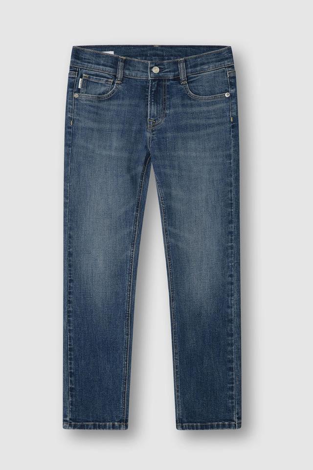 Синие джинсы Pepe Jeans London с потертостями