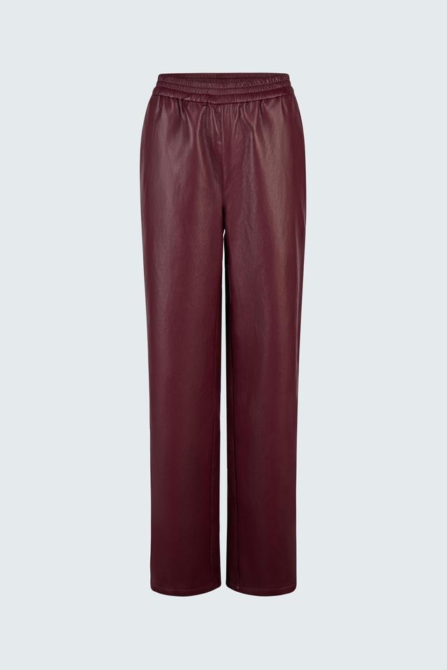 Бордовые широкие брюки Rabe collection